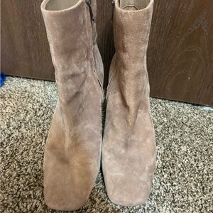 Sam Edelman Tan Suede Ankle Booties